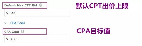 设置CPT及CPA